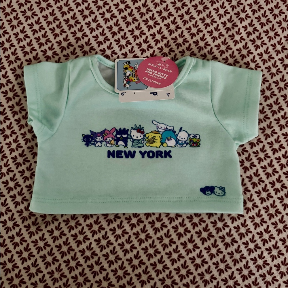 Hello kitty build a bear New York nyc exclusive shirt Bab